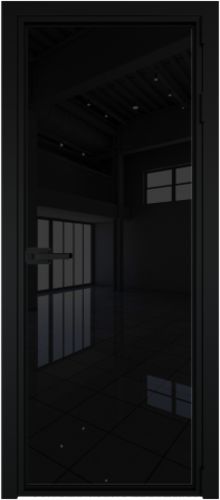 Межкомнатная дверь Profildoors 1AX Черный триплекс