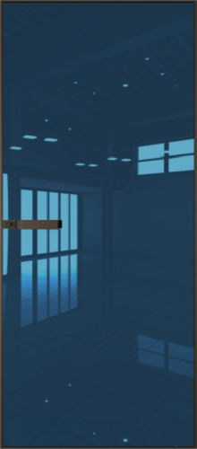 Межкомнатная дверь Profildoors | модель 1AGN стекло Зеркало Blue