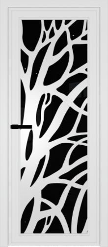 Межкомнатная дверь Profildoors | модель 1AGP Черный триплекс Рисунок 2
