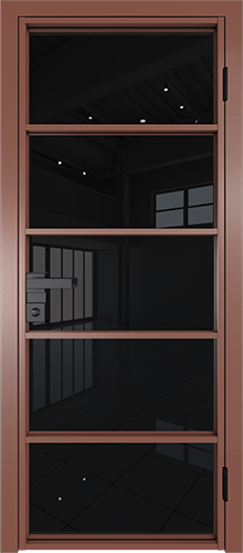 Межкомнатная дверь Profildoors 14AG Черный триплекс