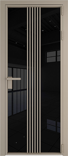 Межкомнатная дверь Profildoors | модель 18AG Черный триплекс