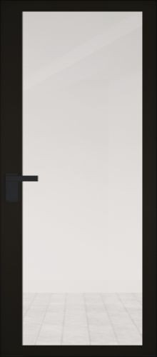 Межкомнатная дверь Profildoors | модель 2AGK стекло Планибель бесцветный - черный прокрас