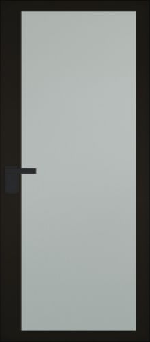 Межкомнатная дверь Profildoors 2AGK стекло Мателюкс бесцветный - черный прокрас