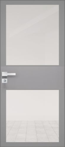 Межкомнатная дверь Profildoors | модель 5AGK стекло Планибель бесцветный - серый прокрас (вставка Лайт грей)