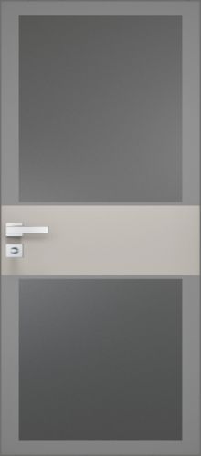 Межкомнатная дверь Profildoors 5AGK стекло Мателюкс графит - серый прокрас (вставка Кремовая магнолия)