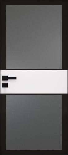 Межкомнатная дверь Profildoors | модель 5AGK стекло Мателюкс графит - черный прокрас (вставка Вайт)