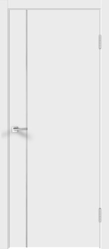 Межкомнатная дверь Velldoris | модель Flat M1 (молдинг алюминий)