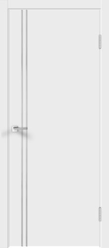Межкомнатная дверь Velldoris | модель Flat M2 (молдинг алюминий)