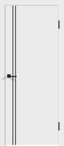 Межкомнатная дверь Velldoris | модель Flat M2 (молдинг черный)