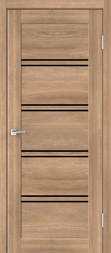 Межкомнатная дверь Velldoris | модель XLine 4 PO Лакобель черное