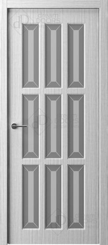 Межкомнатная дверь Dream Doors | модель W122 Матированное белое (имитация фацета)