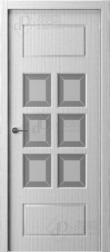 Межкомнатная дверь Dream Doors | модель W126 Матированное белое (имитация фацета)