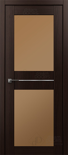 Межкомнатная дверь Dream Doors | модель Престиж 2 ДО Бронза триплекс