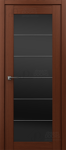 Межкомнатная дверь Dream Doors Престиж ДО Черный триплекс (молдинг)