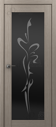 Межкомнатная дверь Dream Doors Престиж ДО Черный триплекс (Рисунок 11)