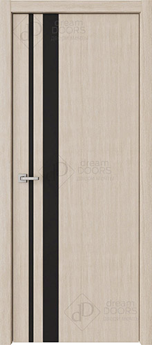 Межкомнатная дверь Dream Doors A12 ДО Лакобель черное