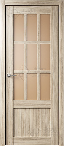 Межкомнатная дверь Dream Doors | модель W18 Сатинат бронза