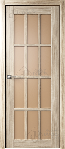 Межкомнатная дверь Dream Doors W24 Сатинат бронза