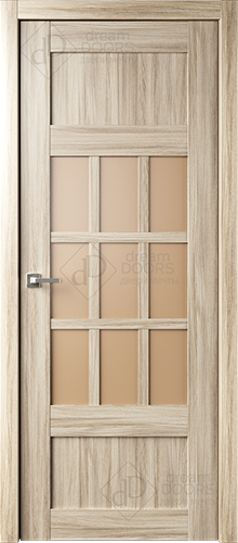 Межкомнатная дверь Dream Doors W28 Сатинат бронза