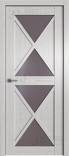 Межкомнатная дверь Dream Doors W40 Сатинат графит