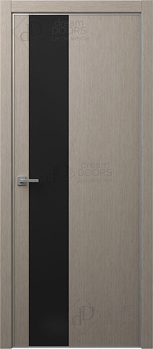 Межкомнатная дверь Dream Doors | модель T6 Лакобель черное