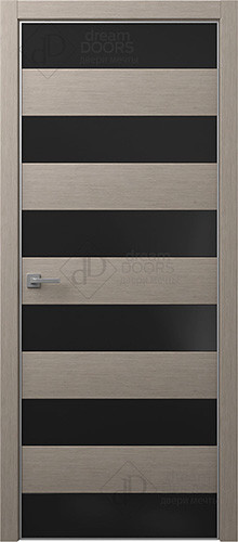 Межкомнатная дверь Dream Doors | модель T19 Лакобель черное