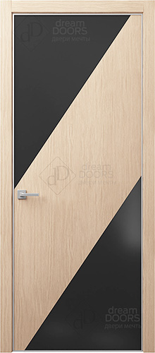 Межкомнатная дверь Dream Doors T24 Лакобель черное