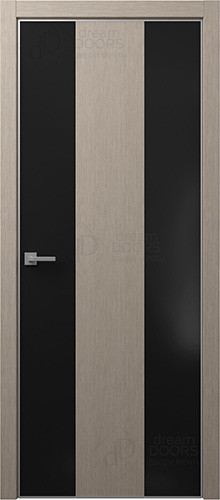 Межкомнатная дверь Dream Doors | модель T26 Лакобель черное