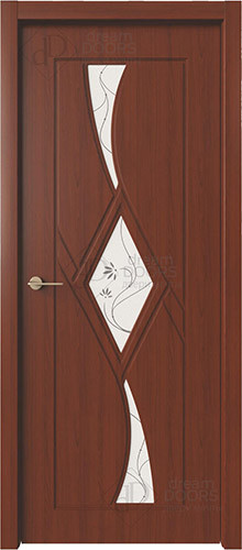 Межкомнатная дверь Dream Doors | модель Кристалл 2 ДО Белое матированное