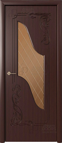 Межкомнатная дверь Dream Doors | модель Флоренция ДО Бронзовое матированное