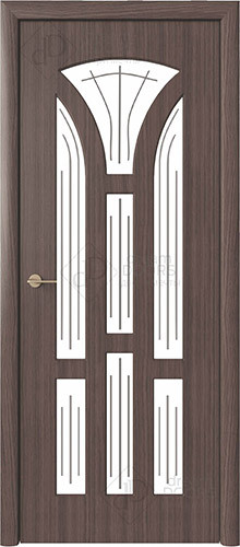 Межкомнатная дверь Dream Doors | модель Лотос 4 ДО Белое матированное