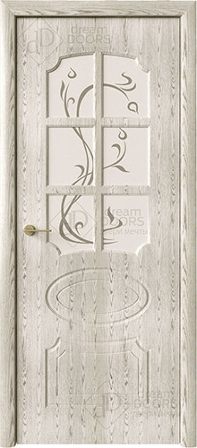 Межкомнатная дверь Dream Doors | модель Эксклюзив ДО Белое матированное