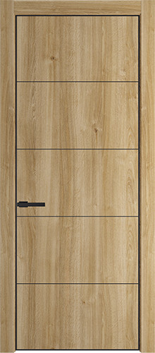 Межкомнатная дверь Profildoors | модель 15NA Алюминиевый молдинг (профиль Черный матовый)