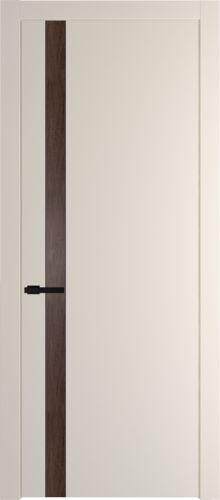 Межкомнатная дверь Profildoors | модель 18PW вставка Дуб Тобакко (Черный матовый молдинг)