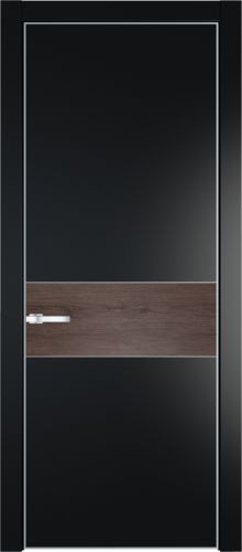 Межкомнатная дверь Profildoors | модель 17PA вставка Дуб Тобакко (профиль Серебро)
