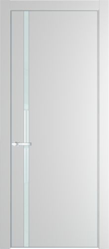 Межкомнатная дверь Profildoors | модель 21PA Белый лак (профиль Серебро)