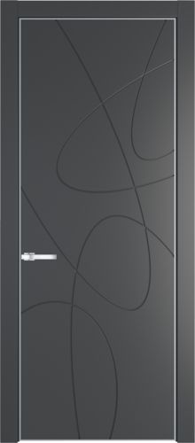 Межкомнатная дверь Profildoors 6PE (кромка Серебро)