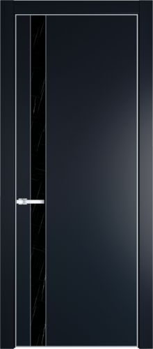 Межкомнатная дверь Profildoors 18PE Неро мрамор (кромка Серебро)