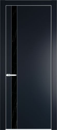 Межкомнатная дверь Profildoors | модель 18PE Неро мрамор (кромка Серебро)