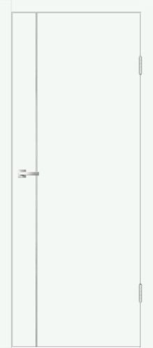 Межкомнатная дверь Velldoris | модель Galant М1 PG (кромка ABS в цвет полотна, молдинг алюминий)