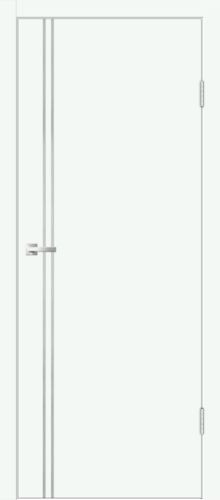 Межкомнатная дверь Velldoris | модель Галант М2 ПГ (кромка АБС в цвет полотна, молдинг алюминий)
