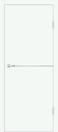 Межкомнатная дверь Velldoris | модель Galant Н1 PG (кромка ABS в цвет полотна, молдинг алюминий)