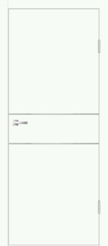 Межкомнатная дверь Velldoris | модель Galant Н2 PG (кромка ABS в цвет полотна, молдинг алюминий)