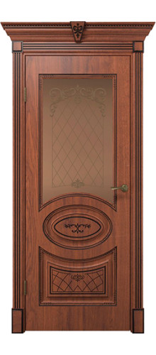 Межкомнатная дверь Velldoris | модель Вителия ПО (700x2000, Дуб янтарный)