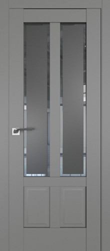 Межкомнатная дверь Profildoors | модель 2.117U стекло Square графит (800x2000, Грей)
