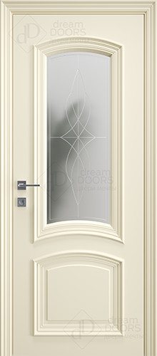 Межкомнатная дверь Dream Doors | модель CH21 Заливной витраж