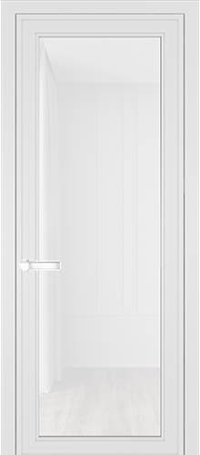 Межкомнатная дверь Profildoors 1AGP стекло Триплекс белый (800x2300, Белый матовый)
