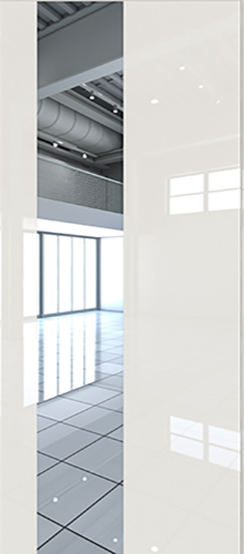 Межкомнатная дверь Profildoors 5LK стекло Зеркало - Купе (800x2300, Магнолия люкс)