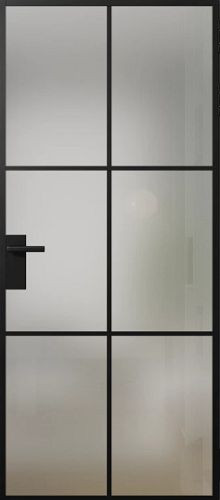 Межкомнатная дверь Фрамир | модель A-Line 6 PO Триплекс оптивайт матовый