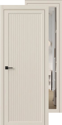 Межкомнатная дверь Фрамир Twin 4 Tempo PG/PO Зеркало бесцветное (двустороннее полотно)